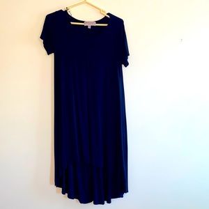 Navy blue dress, medium, worn once.